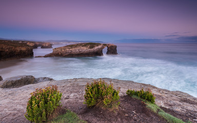 Obraz premium Amanece en la costa