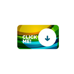 Abstract rectangle button template