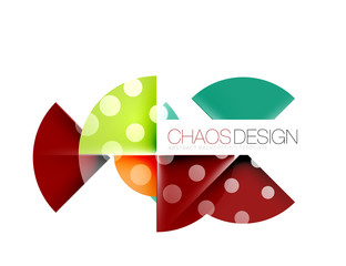 Dotted circles, abstract background