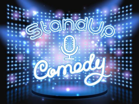 Stand Up Comedy Light Wall