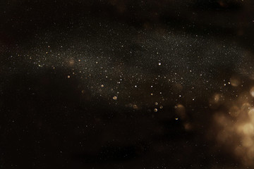 glitter vintage lights background. de focused