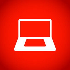 laptop icon stock vector illustration flat design