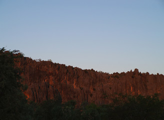 Windjana Gorge in the Kimberleys in Western Australia
