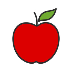 Red apple vector