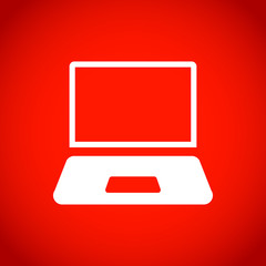 laptop icon stock vector illustration flat design