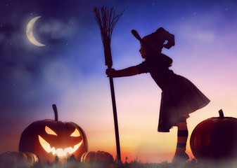 little witch outdoors