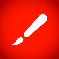 brush icon stock vector illustration flat design