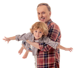 Grandpa and grandson
