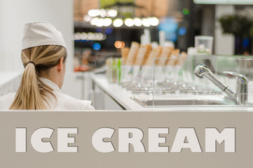 ice cream at the mall