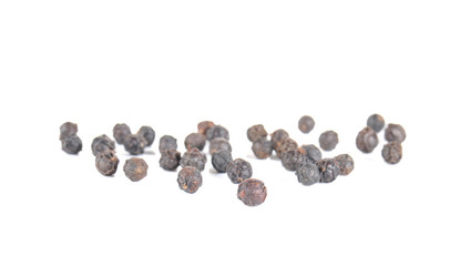 Pepper corn on white background