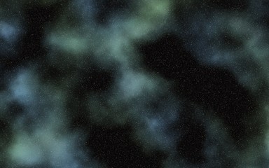 starry sky with colorful nebula