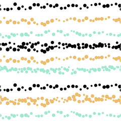 Obraz premium Dotted lines vector seamless pattern. Grunge texture