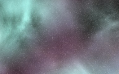 starry sky with colorful nebula