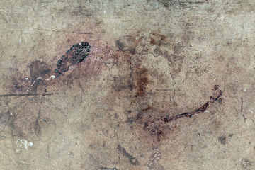 Stain on old cement texture