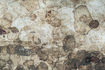 Stain on old cement texture