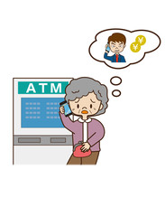 詐欺にあう高齢者