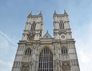 Fototapeta na wymiar Westminster Abbey / London / England / Krönung / Palace of Westminster / Kirchturm / Kathedrale