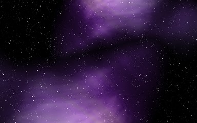 Fototapeta na wymiar starry sky with colorful nebula