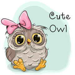 Obraz premium Cute Drawing owl