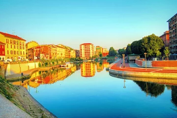 Fototapete Stadt am Wasser Naviglio Grande,Milan,Italy