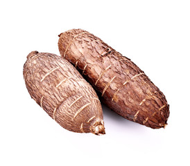 Cassava root isolated on whith background