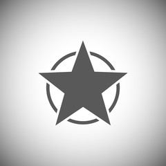 Abstract element,black star icon