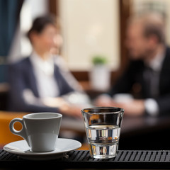Close-up of espresso