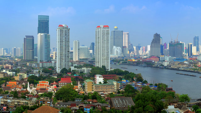 Bangkok city view panorama