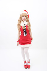 Christmas asian woman portrait with christmas gift