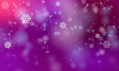 New Year's background is blue with snowflakes