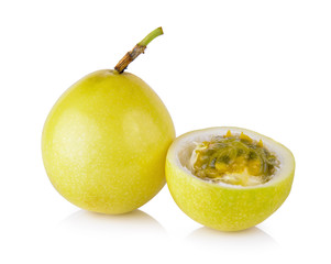 passion fruit on white background