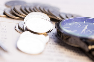 Money management and finance concept