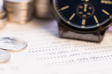 Money management and finance concept