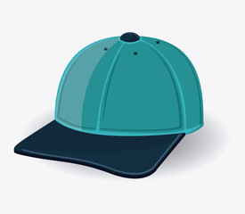 cap icon. Accessory cloth costume and wear theme. Colorful and isolated design. Vector illustration