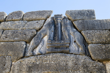 L&ouml;wentor von Mykene, Peloponnes, Griechenland