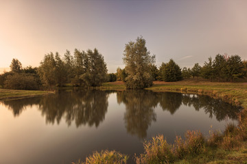 Autumn morning landscape