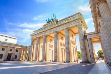 Deurstickers Brandenburger Tor van Berlijn, Duitsland © Noppasinw