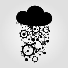 tech cloud symbol