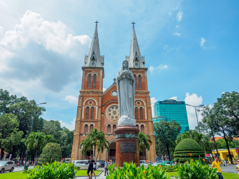 Notre Dame cathedral in Ho Chi Minh City, Vietna
