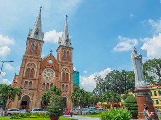 Notre Dame cathedral in Ho Chi Minh City, Vietna