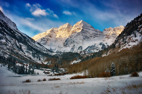 Winter in the mountains