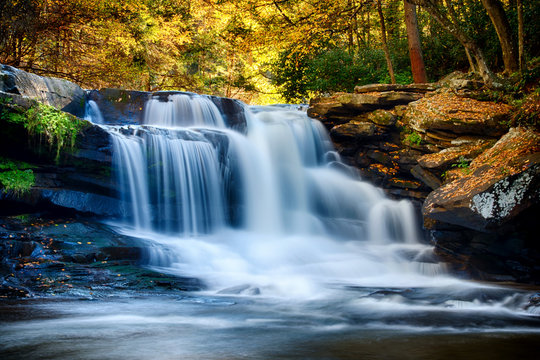 Waterfall in Autumn