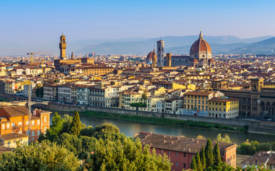 Fototapeta na wymiar Florence city skyline, Italy