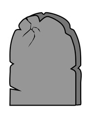 Naklejka premium halloween creepy scary grave, rip vector symbol icon design.