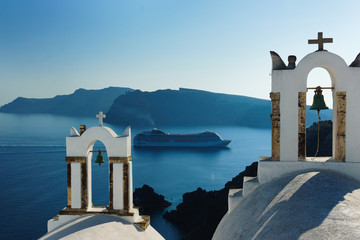 Oia is the most beautiful village on the Greek island  Santorini © jirmar