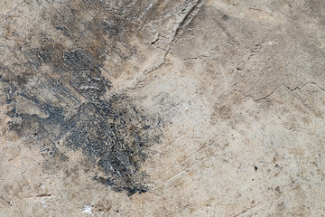 Stain on old cement texture