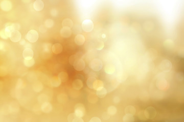 Gold christmas lights. Christmas soft luxury Bokeh background