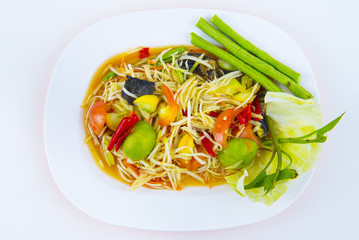 Spicy papaya salad