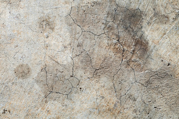Cracked concrete old wall