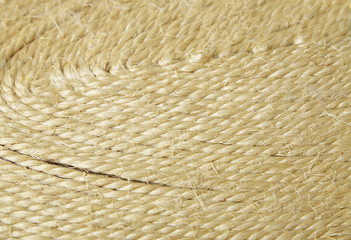 A full page of coiled twine background texture